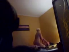 On a covert camera, a mature mother is drilled hard after jacking off her lustful son.